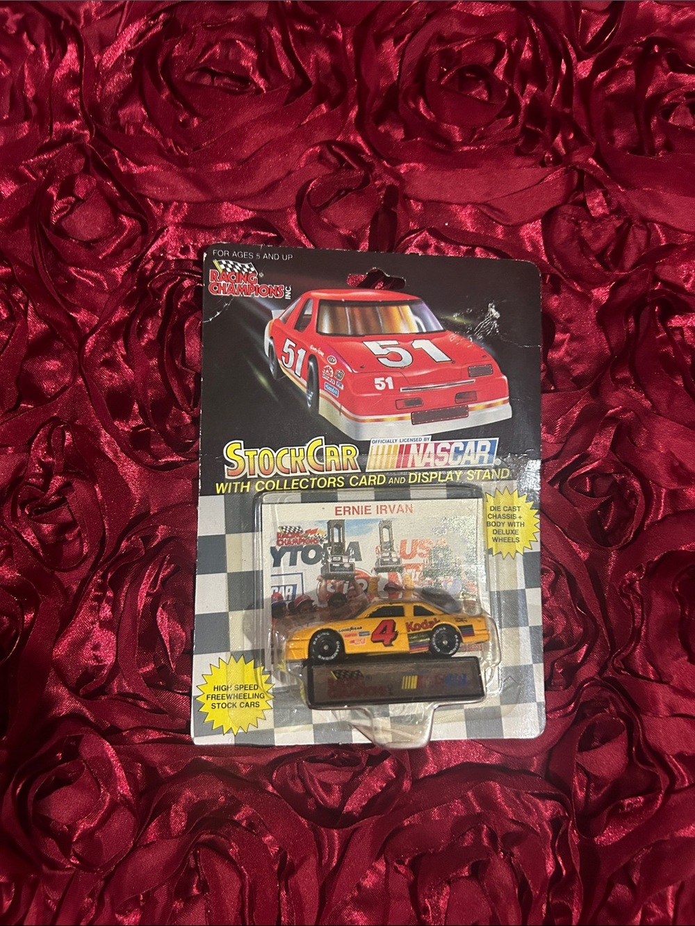 NASCAR Stock Car Die-Cast Toy - Kodak Yellow #4 Ernie Irvan